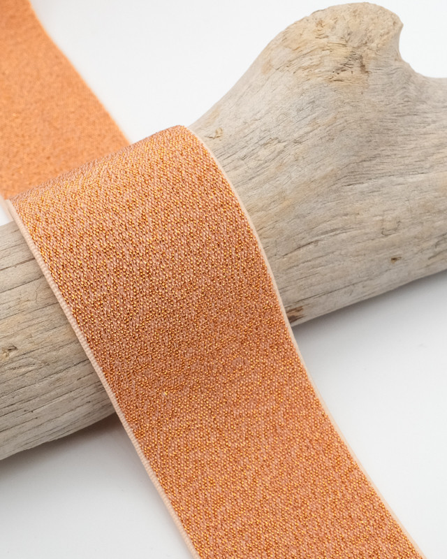 Elastique Lurex 40MM Orange - Maison Klem